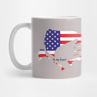 In My Heart. USA v.2 Mug